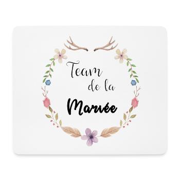 team de la mariée boho - Tapis de souris (format paysage) - blanc - Devant