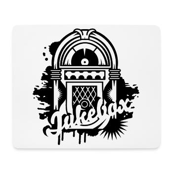Jukebox dans le style Stencil Street Art avec typographie - Tapis de souris (format paysage) - blanc - Devant