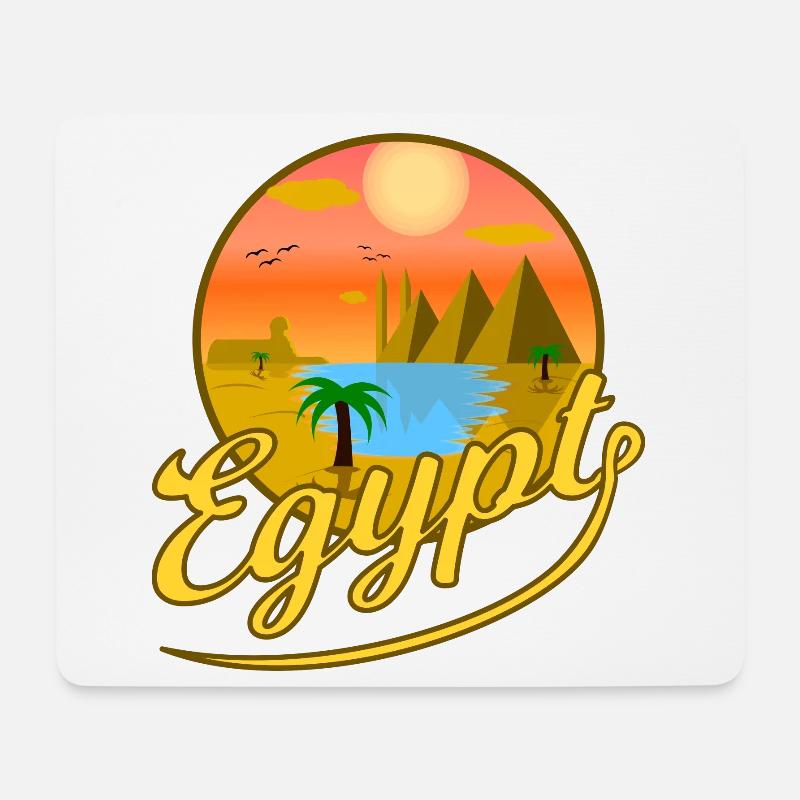 Egypt Pyramiden Kairo Ägypten Urlaub Geschenkidee - Mousepad (Querformat) - Weiß
