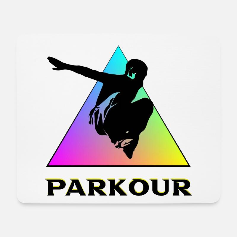 Parkour - Mousepad (Querformat) - Weiß