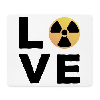 Love Cadeau Manip radio Radiologue Radiologie - Tapis de souris (format paysage) - blanc - Devant