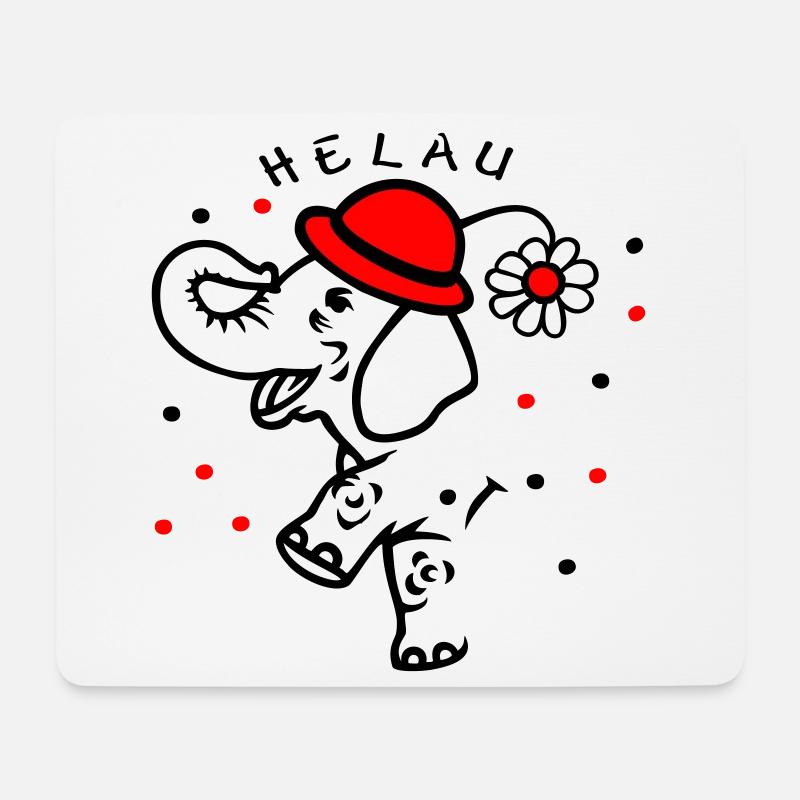 Fasching, Karneval, Konfetti - Mousepad (Querformat) - Weiß