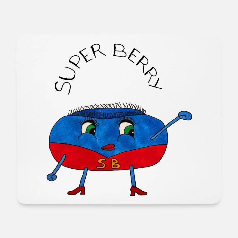 SuperBerry - Mouse Pad (horizontal) - white