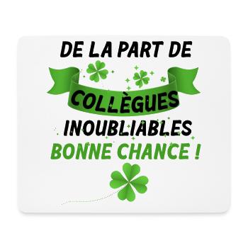 Collègues Inoubliables Bonne Chance Cadeau Départ - Tapis de souris (format paysage) - blanc - Devant