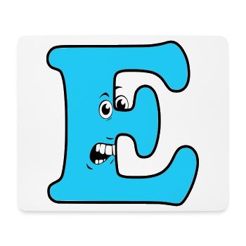 E - Mousepad (Querformat) - Weiß - Vorne
