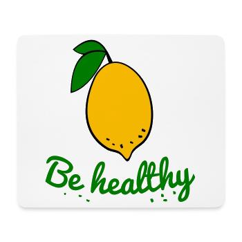 Zitrone, Gesundheit - Mousepad (Querformat) - Weiß - Vorne