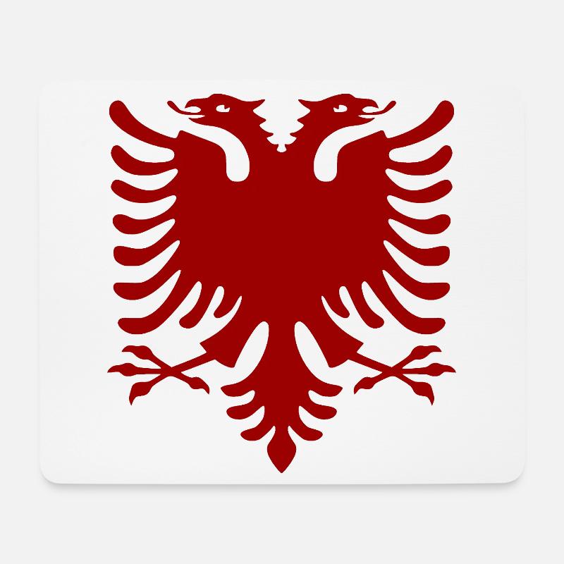 Albanischer Adler - Mousepad (Querformat) - Weiß