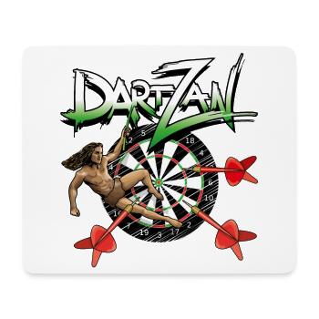 Darts Hero from the Jungle - Mouse Pad (horizontal) - white - Front
