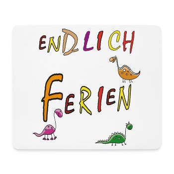 Ferien Urlaub - Mousepad (Querformat) - Weiß - Vorne