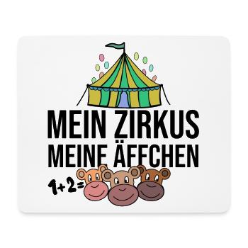Mein Zirkus, Meine Äffchen - Mousepad (Querformat) - Weiß - Vorne
