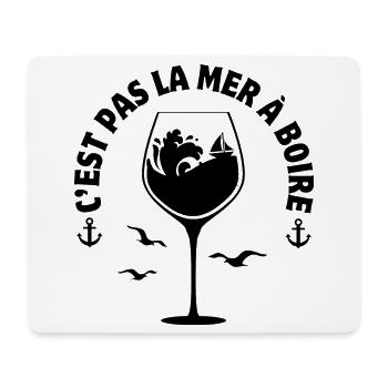 mer, marin, vacances à la mer - Tapis de souris (format paysage) - blanc - Devant