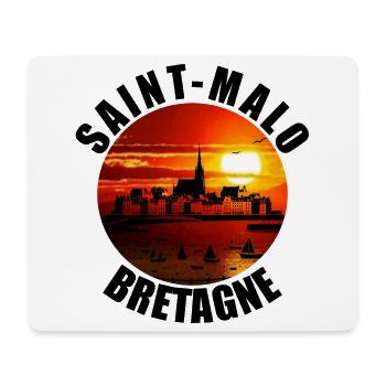 Saint Malo - Tapis de souris (format paysage) - blanc - Devant