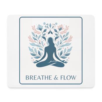 Atmen & Fließen | Breathing & Flow - Mousepad (Querformat) - Weiß - Vorne
