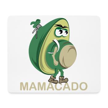 Mamacado avocat légume drôle illustration icône - Tapis de souris (format paysage) - blanc - Devant