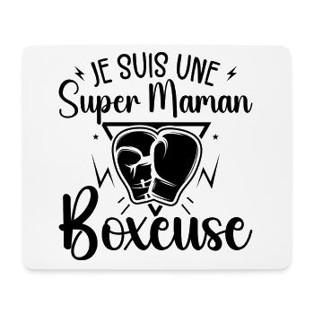 Ich bin ein Super Boxing Mom Boxer Geschenk Boxer - Mousepad (Querformat) - Weiß - Vorne