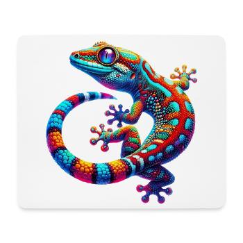 Gecko - Tapis de souris (format paysage) - blanc - Devant