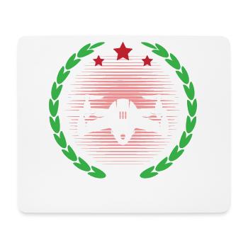 Pilote de drone - Tapis de souris (format paysage) - blanc - Devant