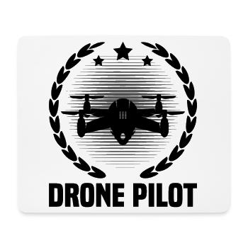 Pilote de drone - Tapis de souris (format paysage) - blanc - Devant