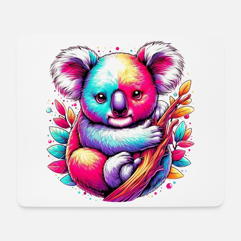 Koala - Mousepad (Querformat) - Weiß