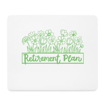 Gartenarbeit Gärtner - Mousepad (Querformat) - Weiß - Vorne