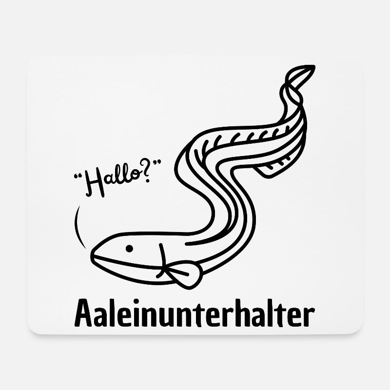 Aaleinunterhalter - Mousepad (Querformat) - Weiß