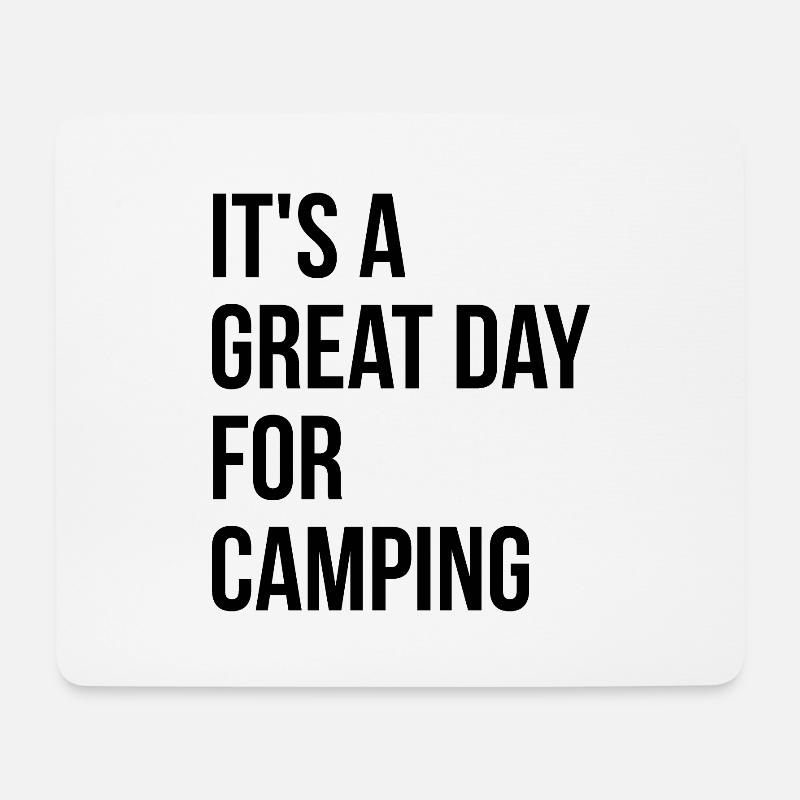Camping - Mousepad (Querformat) - Weiß