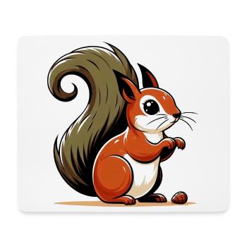 Squirrel - Mouse Pad (horizontal) - white - Front