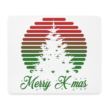 Merry X-mas - Mousepad (Querformat) - Weiß - Vorne