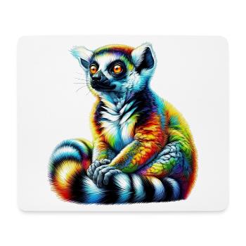 Lémurien - Tapis de souris (format paysage) - blanc - Devant