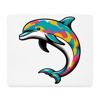 Delfin - Mousepad (Querformat) - Weiß - Vorne