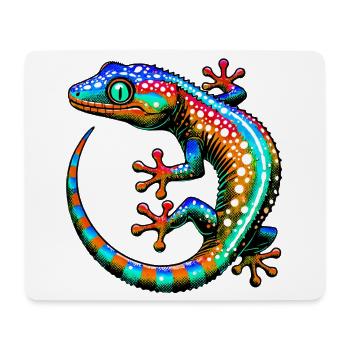 Gecko - Tapis de souris (format paysage) - blanc - Devant