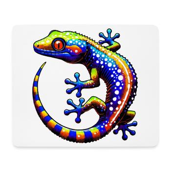Gecko - Tapis de souris (format paysage) - blanc - Devant