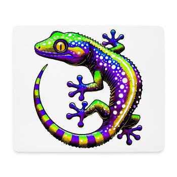 Gecko - Tapis de souris (format paysage) - blanc - Devant