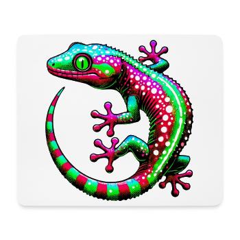 Gecko - Tapis de souris (format paysage) - blanc - Devant