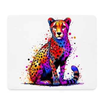 Gepard - Mousepad (Querformat) - Weiß - Vorne