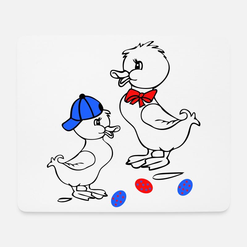 Osterfest - Mousepad (Querformat) - Weiß