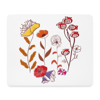 Blüten, Flowers - Mousepad (Querformat) - Weiß - Vorne