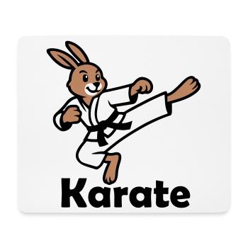 Karate Rabbit - Mouse Pad (horizontal) - white - Front