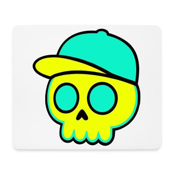 Casquette fluo Streetwear - Tapis de souris (format paysage) - blanc - Devant