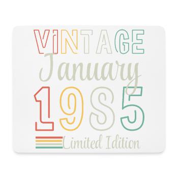 Vintage Février 1985 – Édition Limitée Anniversair - Tapis de souris (format paysage) - blanc - Devant