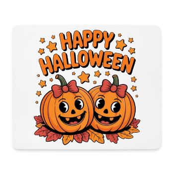 Pumpkin Joy Happy Halloween Duo - Mouse Pad (horizontal) - white - Front