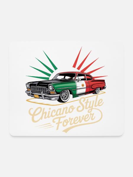 Chicano Forever Mexiko Pride - Mousepad (Querformat) - Weiß