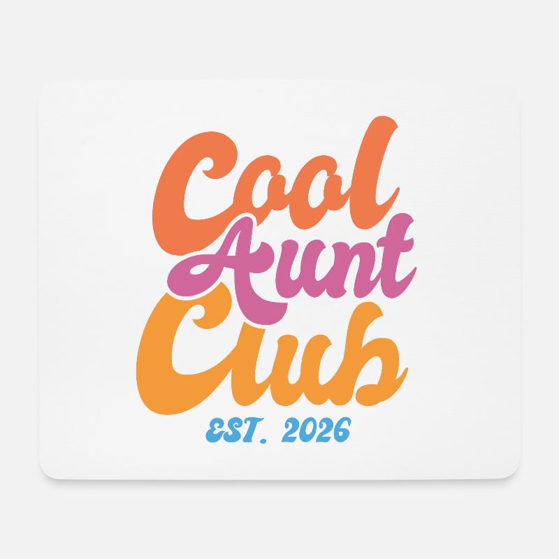 Cool Aunt Club 2026 - Coole Tante 2026 - Mousepad (Querformat) - Weiß