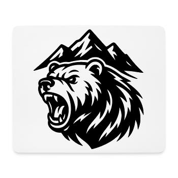 Mountain Bear - Mouse Pad (horizontal) - white - Front