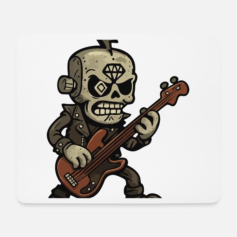 Bassplayer of doom - Mousepad (Querformat) - Weiß