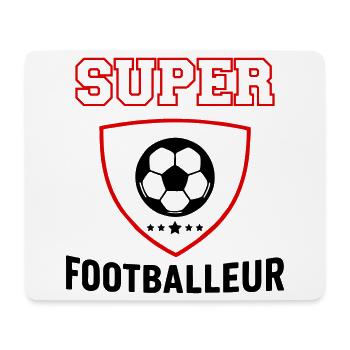 Super footballer, father's day, christmas - Mouse Pad (horizontal) - white - Front