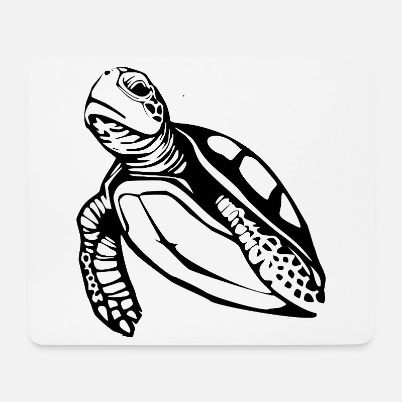 Schildkröten Schildkröten - Mousepad (Querformat) - Weiß
