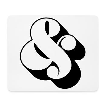 Et-Zeichen & – Funky Swag Symbol Design - Mousepad (Querformat) - Weiß - Vorne