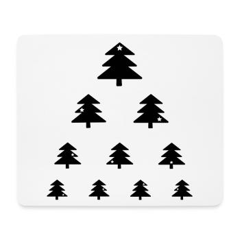 Christmas tree eye test - Mouse Pad (horizontal) - white - Front