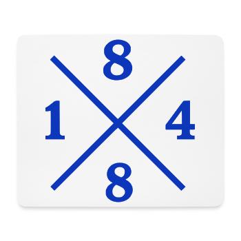 1848 – Bochum Ruhrpott Original - Mousepad (Querformat) - Weiß - Vorne